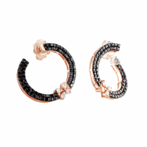 Black Bloom Earrings